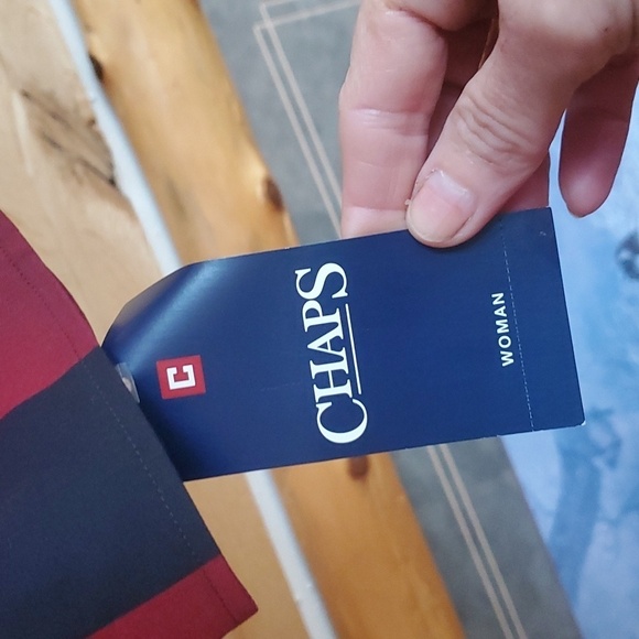 Chaps Icon Black Red Plaid Long Sleeve Casual Button‎ Down Sz. 3X Shirt Tunic - Picture 3 of 12